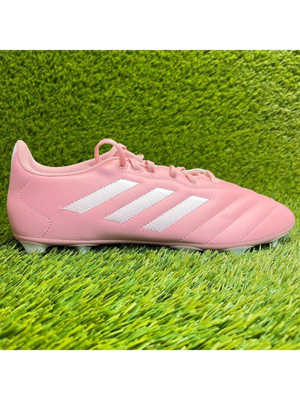 Adidas Goletto VIII FG Mens Size 10 Pink White Running Leather Soccer Cleats